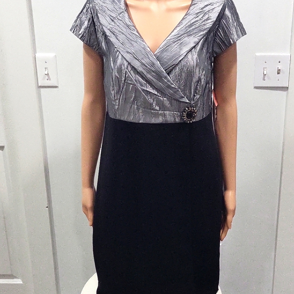 BLACK AND SILVER DRESS, NWT